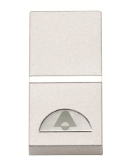 Кнопочный выключатель с символом «Звонок» ABB Zenit 2CLA210400N1101 N2104 BL 1М (белый)