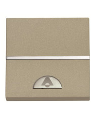 Кнопочный выключатель с символом «Звонок» ABB Zenit 2CLA220400N1901 N2204 CV (шампань)