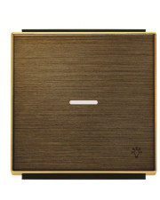 Клавіша вимикача ABB Sky 2CLA850440A1201 8504.4 OE з лінзою із символом «Світло» (золото)