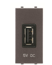 USB розетка ABB Zenit 2CLA218520N1801 N2185.2 AN 2000 мА 1М (антрацит)