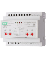 Обмежувач потужності F&F OM-630-1 3х(50-450)В 2х8А/5-50кВт (USB порт)