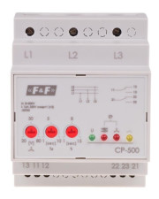 Реле контроля фаз F&F CP-500 3х500В 2х8А