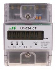 Трифазний лічильник енергоспоживання F&F LE-02D-CT 3х230/400В 3х5А