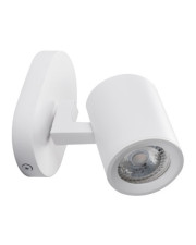 Одинарний поворотний світильник спот Kanlux LAURIN EL-1O W (29120) білий