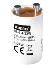 Стартер KANLUX BS-1 4-22W (07180) для люминесцентных ламп