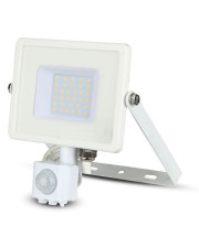 Уличный прожектор V-TAC 3800157631143 LED 30Вт SKU-458 Samsung CHIP 230В 4500К с сенсором движения и освещенности (белый)