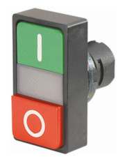 Кнопка подвійна з маркуванням New Elfin з підсвічуванням IP40
