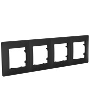 Универсальная четырехместная рамка Plank Electrotechnic Classic (PLK1040241) антрацит