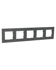 Универсальная пятиместная рамка Plank Electrotechnic Nordic (PLK1050732) базальт