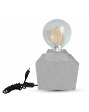 Декоративный настольный светильник из бетона V-TAC SKU-3851 Е27 230В (серый) 3800157619004