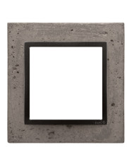 Одинарная бетонная рамка Kontakt Simon Simon 54 Nature DRN1/97 (бетон графит)