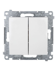 Двокнопковий вимикач Kontakt Simon Simon 54 Premium DW5.01/11 (білий)