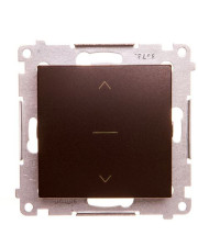 Трьохпозиційний жалюзійний вимикач Kontakt Simon Simon 54 Premium DZW1K.01/46 (1-0-2) (бронза)