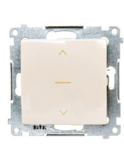 Трьохпозиційний жалюзійний вимикач Kontakt Simon Simon 54 Premium DZW1K.01/41 (1-0-2) (кремовий)