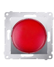 Светодиодный светорегулятор Kontakt Simon Simon 54 Premium DSS2.01/43 230В (красная индикация) (серебро)