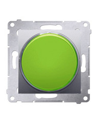 Світлодіодний світлорегулятор Kontakt Simon Simon 54 Premium DSS3.01/43 230В (зелена індикація) (срібло)