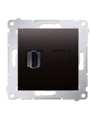 Одинарная HDMI розетка Kontakt Simon Simon 54 Premium DGHDMI.01/48 (антрацит)
