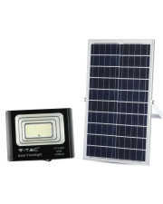Прожектор V-TAC 3800157645614 LED Solar 35Вт SKU-8576 DC 4000К 15000мАч с датчиком движения (черный)