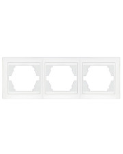 Тримісна горизонтальна рамка Elcor Emily 9215 (211558) (білий)