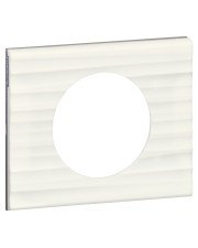 Однопостовая рельефная рамка Legrand Celiane Corian (069011) (белый)
