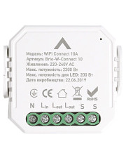 Реле Maxus Smart BRIO-W-CONNECT10 WiFi Connect 10А для скрытого монтажа