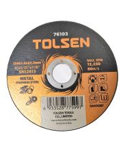 Отрезной диск по металлу/нержавейке Tolsen (76103) 125х1.2х22.2мм
