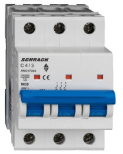 Автоматический выключатель Schrack AM017304 10кА 4А 3P х-ка C
