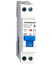 Автоматический выключатель Schrack AM418520 4,5кА 20А 1P+N х-ка B