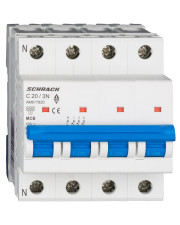 Автоматичний вимикач Schrack AM617820 6кА 20А 3P+N C