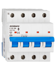 Автоматический выключатель Schrack AM617832 6кА 32А 3P+N х-ка C
