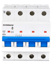 Автоматический выключатель Schrack BM617425 6кА 25А 4P х-ка C