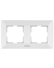 Подвійна рамка Panasonic Arkedia Slim (0802-2WH) (біла)