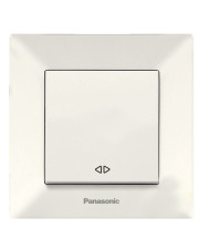 Одноклавішний перехресний вимикач Panasonic Arkedia Slim (0005-2BG) (кремовий)