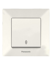 Одноклавішний прохідний вимикач Panasonic Arkedia Slim (0003-2BG) (кремовий)