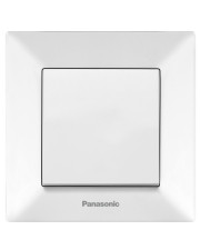 Одноклавишный выключатель Panasonic Arkedia Slim (0001-2WH) (белый)