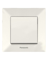Одноклавишный выключатель Panasonic Arkedia Slim (0001-2BG) (кремовый)