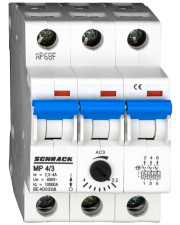 Автоматический выключатель для защиты двигателя Schrack BE400308 2,5-4А 3P