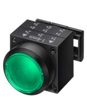 Зеленая нажимная кнопка Schrack MSL14000R с фиксацией