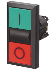 Зеленая/Красная двойная пружинная кнопка Schrack MST29020