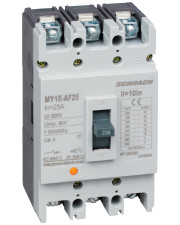 Автоматичний вимикач у литому корпусі АF типу Schrack MY125838B 18кА 25А 3P