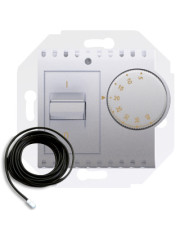 Терморегулятор для теплого пола Kontakt Simon Simon 54 Premium DRT10Z.02/43 с внешним датчиком в комплекте (серебро)