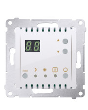 Терморегулятор для теплого пола Kontakt Simon Simon 54 Premium DTRNW.01/11 с дисплеем и со встроенным датчиком (белый)