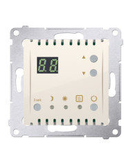 Терморегулятор для теплого пола Kontakt Simon Simon 54 Premium DTRNW.01/41 с дисплеем и со встроенным датчиком (кремовый)
