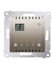 Терморегулятор для теплого пола Kontakt Simon Simon 54 Premium DTRNW.01/44 с дисплеем и со встроенным датчиком (золото)