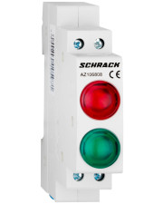 Двойной модульный LED индикатор (красный и зеленый) Schrack AZ106808 230В AC