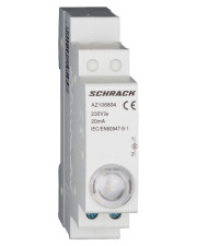 Білий модульний LED індикатор Schrack AZ106804 230В AC