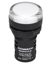 Білий LED індикатор Schrack BZ501214B 24В AC/DC