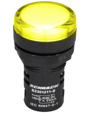 Желтый LED индикатор Schrack BZ501211B 24В AC/DC