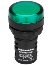 Зеленый LED индикатор Schrack BZ501213B 24В AC/DC