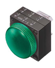 Зеленая сигнальная лампа Schrack MSM14000 IP65 ø28мм